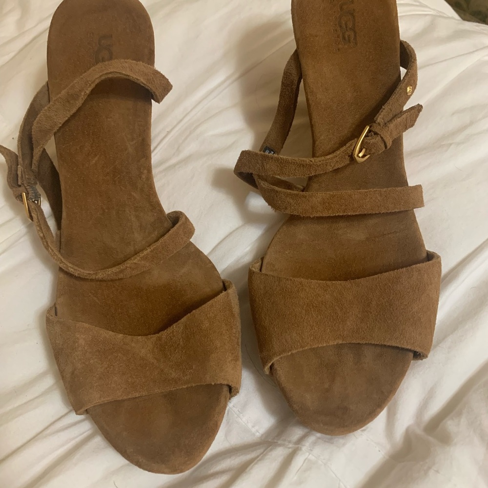 Ugg Jullita Suede Wedge Heel- Never Worn - Picture 4 of 4
